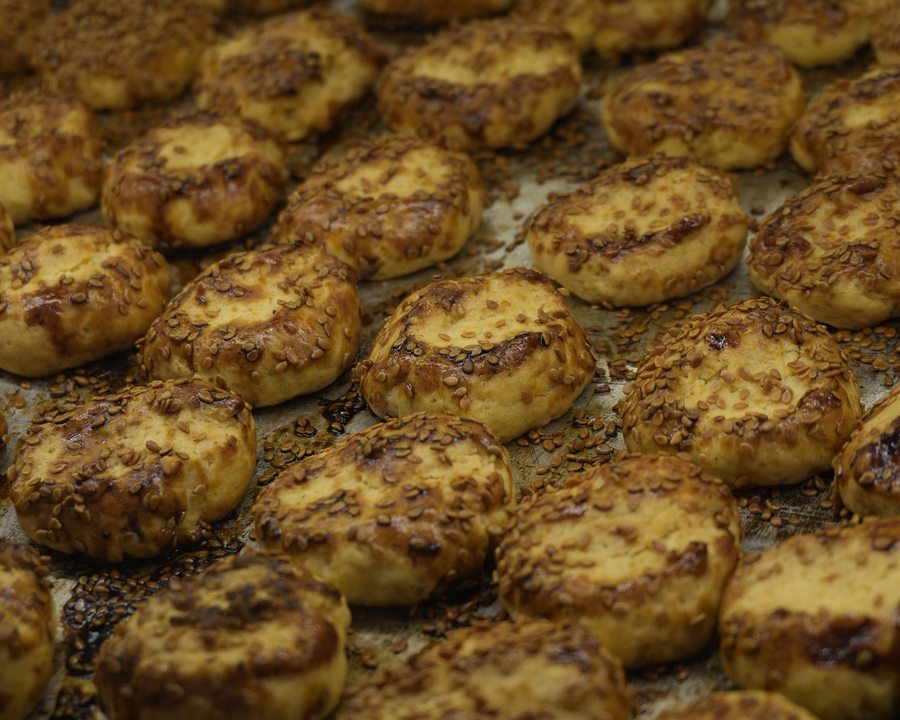 Poğaça ve çörek tepsisi